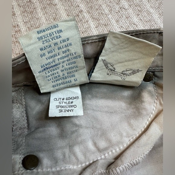 Robin's Jean Vintage Sz 27 Woman’s Embroidered Tie Dye Skinny Stretch - Picture 7 of 13